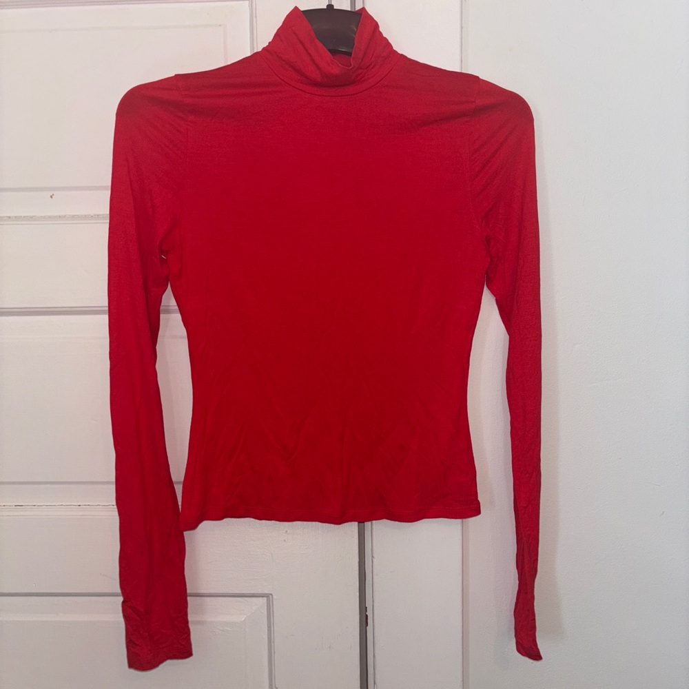 Lovers + Friends red turtleneck Small NWOT